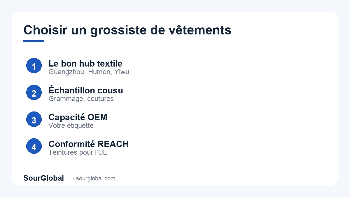 Choisir un grossiste chinois de vêtements en 4 étapes