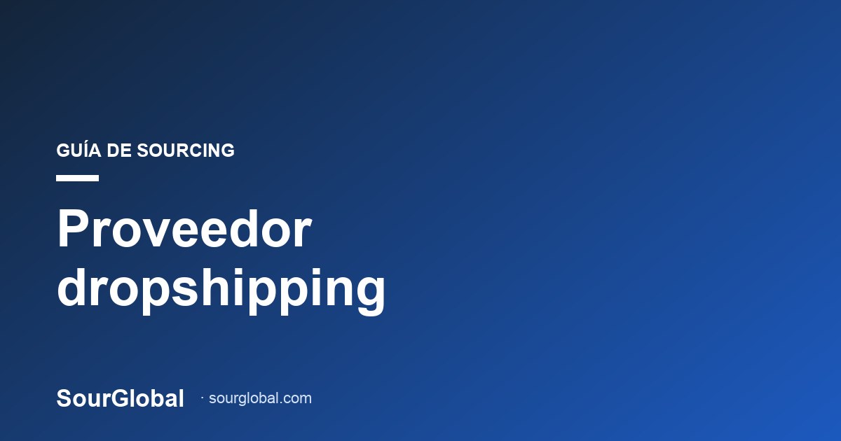 proveedor dropshipping