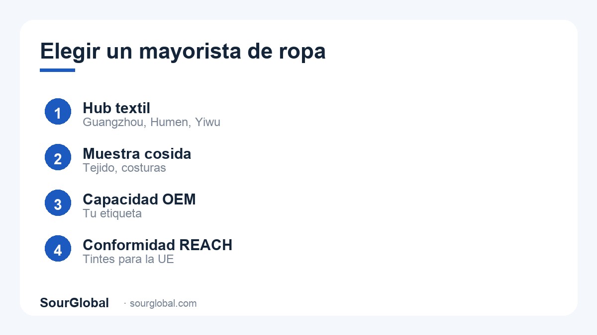 Elegir un mayorista de ropa china en 4 pasos