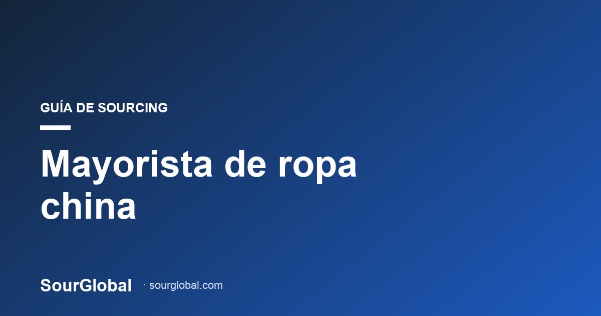 mayorista de ropa china